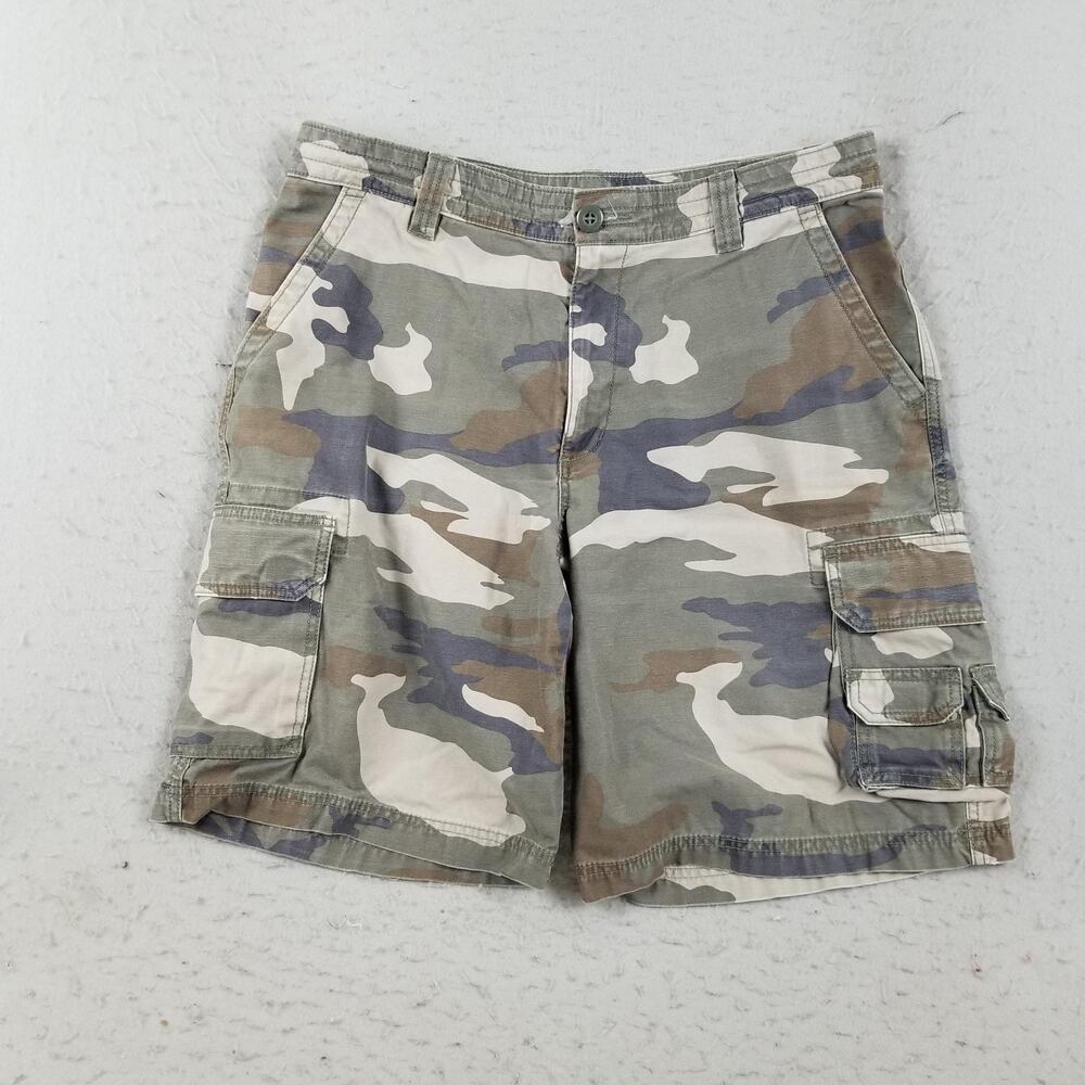 Red Head Brand Co Cargo Shorts Mens 34 Camo Camouflage Multi Pocket Outdoor‎